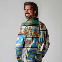 FSM Micronesia Culture Long Sleeve Polo Shirt