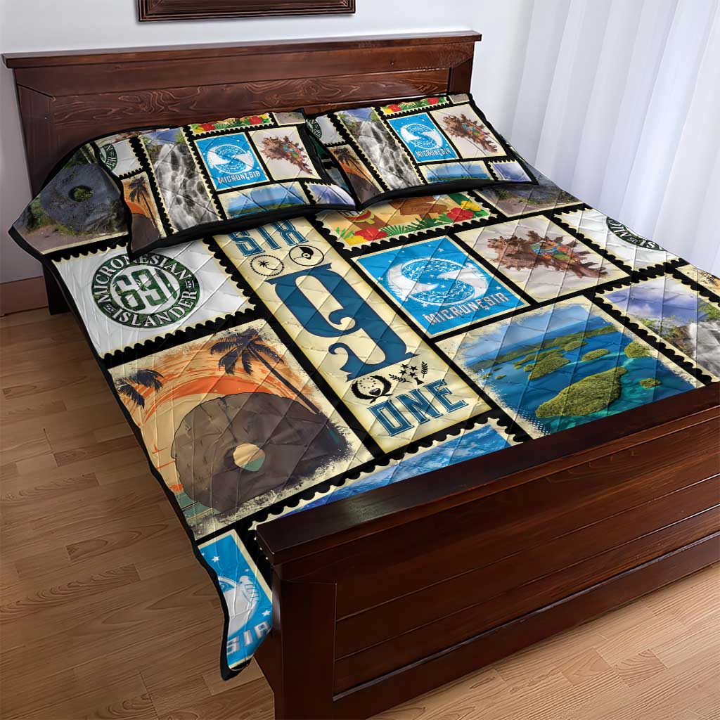FSM Micronesia Culture Quilt Bed Set