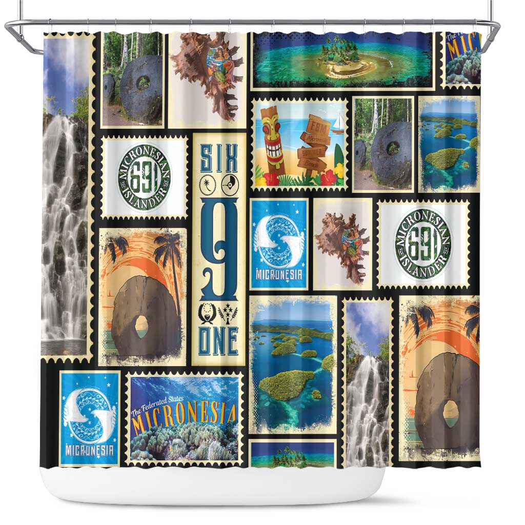 FSM Micronesia Culture Shower Curtain LT05 Colorful - Polynesian Pride