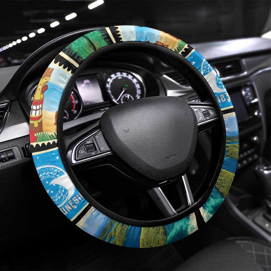 FSM Micronesia Culture Steering Wheel Cover LT05 Universal Fit Colorful - Polynesian Pride
