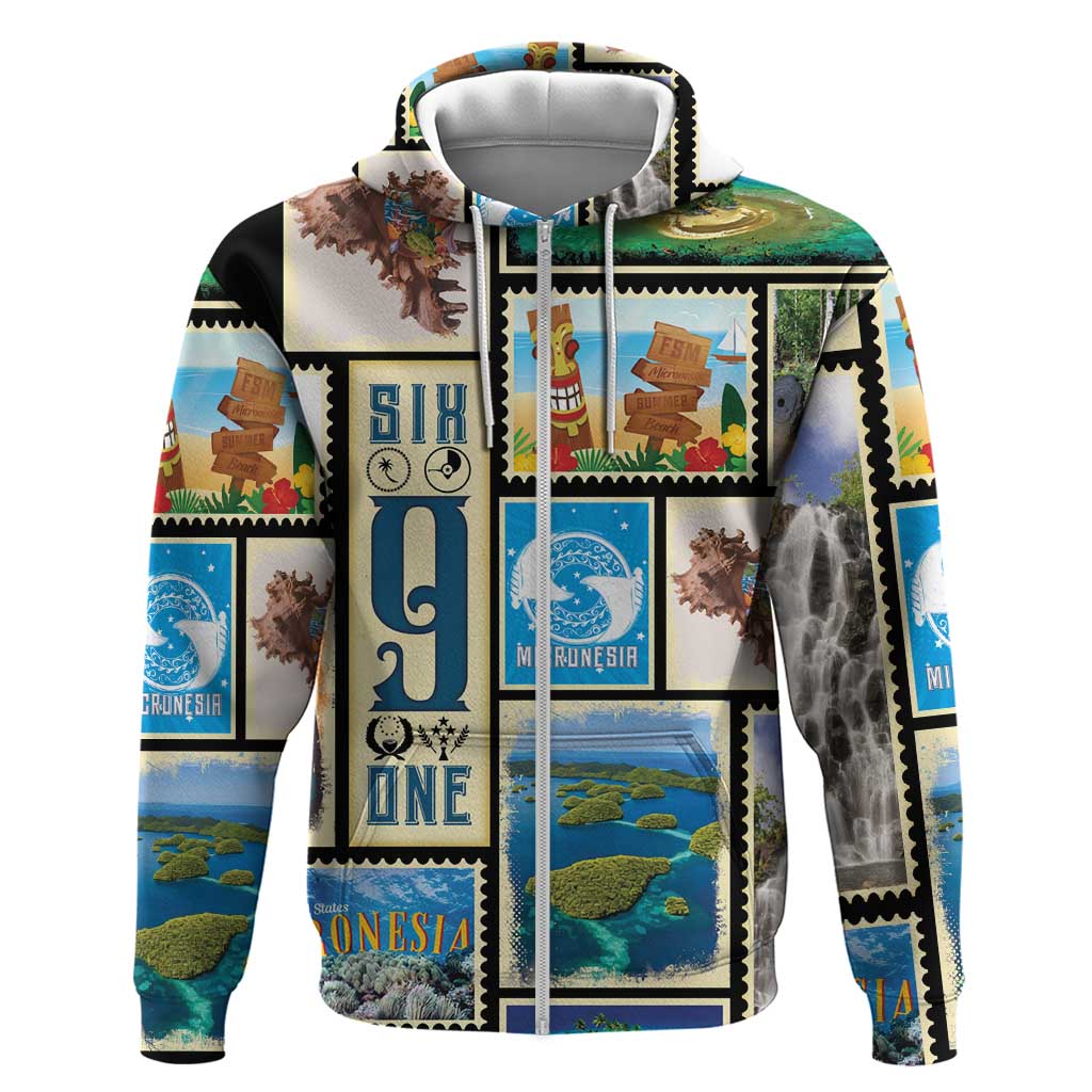 FSM Micronesia Culture Zip Hoodie LT05 Zip Hoodie Colorful - Polynesian Pride