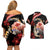 Personalised French Polynesia Victory Day Couples Matching Off Shoulder Short Dress and Hawaiian Shirt Polynesian Pattern Plumeria