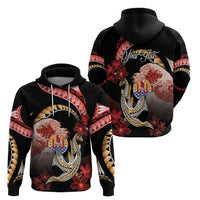 Personalised French Polynesia Victory Day Hoodie Polynesian Pattern Plumeria LT05 - Polynesian Pride