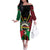 Vanuatu 45th Independence Day Family Matching Off The Shoulder Long Sleeve Dress and Hawaiian Shirt Long God Yumi Stanap Wild Boar LT05