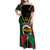 Vanuatu 45th Independence Day Family Matching Off Shoulder Maxi Dress and Hawaiian Shirt Long God Yumi Stanap Wild Boar LT05