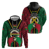 Vanuatu 45th Independence Day Hoodie Long God Yumi Stanap Wild Boar LT05