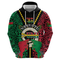 Vanuatu 45th Independence Day Hoodie Long God Yumi Stanap Wild Boar LT05