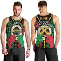 Vanuatu 45th Independence Day Men Tank Top Long God Yumi Stanap Wild Boar LT05