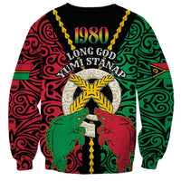 Vanuatu 45th Independence Day Sweatshirt Long God Yumi Stanap Wild Boar LT05