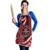 Hawaii Lahainaluna High School Apron Tribal Tattoo With Hibiscus Flowers LT05 - Polynesian Pride