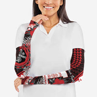 Personalized Hawaii Lahainaluna High School Arm Sleeves Tribal Tattoo With Hibiscus Flowers LT05 - Polynesian Pride