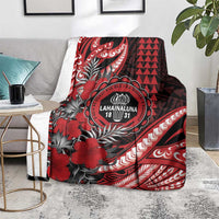 Hawaii Lahainaluna High School Blanket Tribal Tattoo With Hibiscus Flowers LT05 - Polynesian Pride