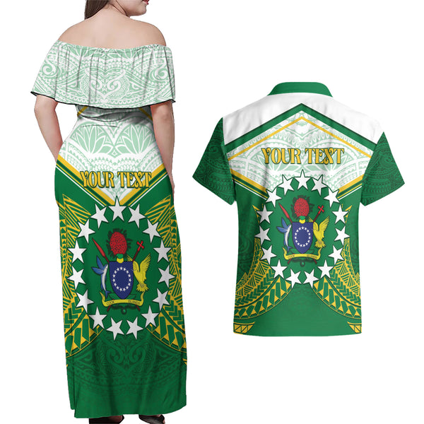 Cook Islands Tribal Personalised Off Shoulder Waist Wrap Top Island Map - Manihiki Island LT7 main image 0