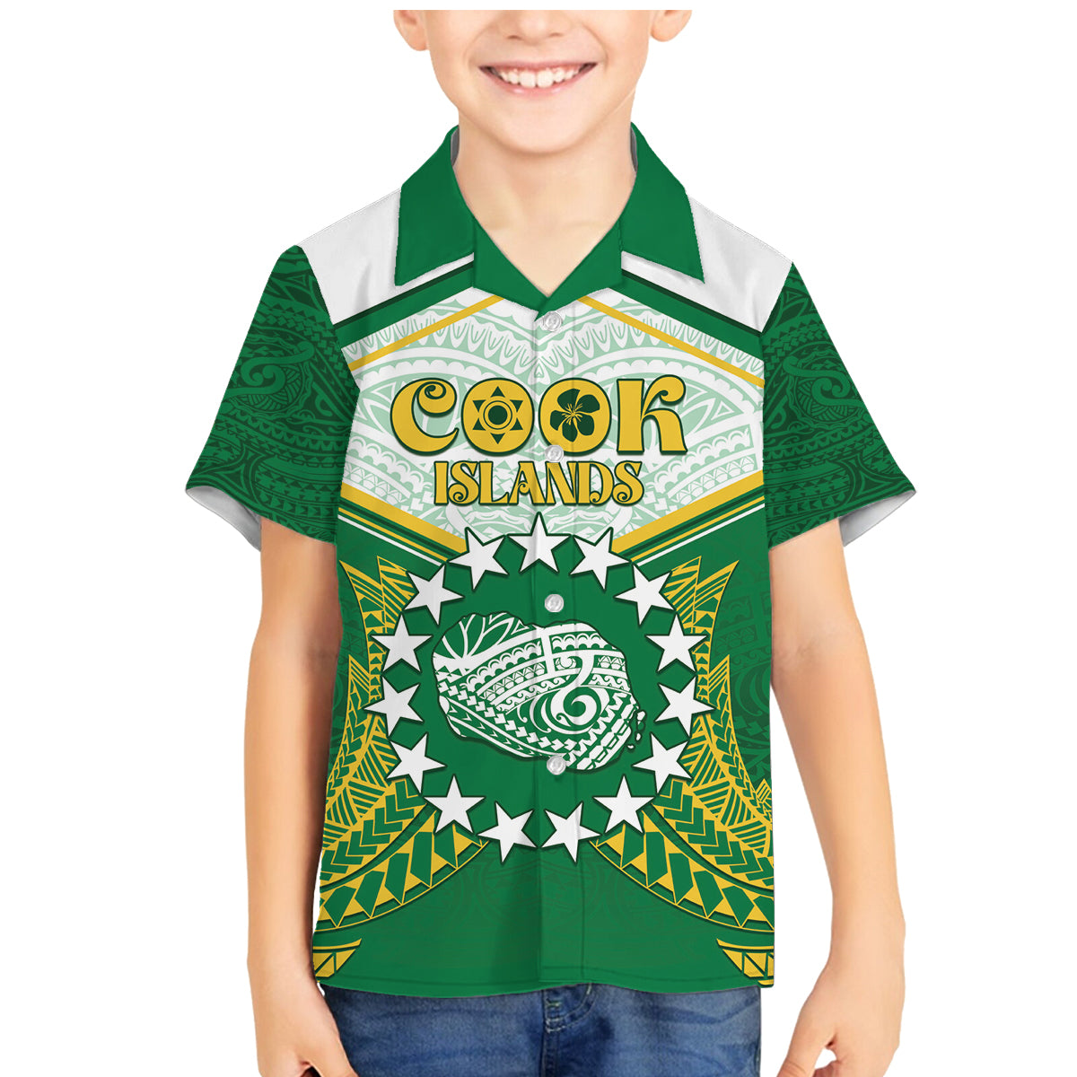 Personalised Cook Islands Ra o te Ui Ariki Family Matching Mermaid Dress and Hawaiian Shirt Polynesian Pattern