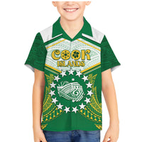 Personalised Cook Islands Ra o te Ui Ariki Family Matching Mermaid Dress and Hawaiian Shirt Polynesian Pattern