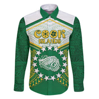 Personalised Cook Islands Ra o te Ui Ariki Family Matching Off The Shoulder Long Sleeve Dress and Hawaiian Shirt Polynesian Pattern