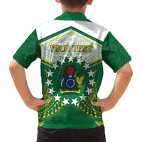 Personalised Cook Islands Ra o te Ui Ariki Kid Hawaiian Shirt Polynesian Pattern