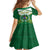Personalised Cook Islands Ra o te Ui Ariki Kid Short Sleeve Dress Polynesian Pattern