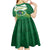 Personalised Cook Islands Ra o te Ui Ariki Kid Short Sleeve Dress Polynesian Pattern