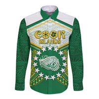 Personalised Cook Islands Ra o te Ui Ariki Long Sleeve Button Shirt Polynesian Pattern