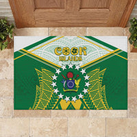 Cook Islands Ra o te Ui Ariki Rubber Doormat Polynesian Pattern