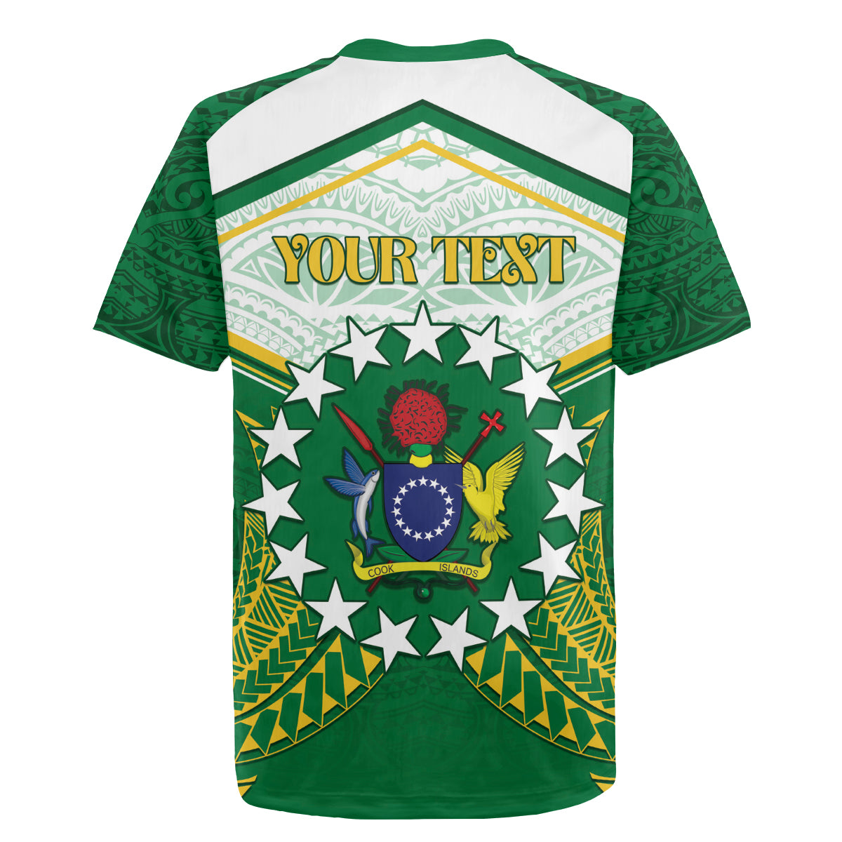 Personalised Cook Islands Ra o te Ui Ariki Rugby Jersey Polynesian Pattern