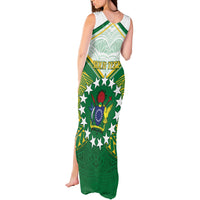 Personalised Cook Islands Ra o te Ui Ariki Tank Maxi Dress Polynesian Pattern