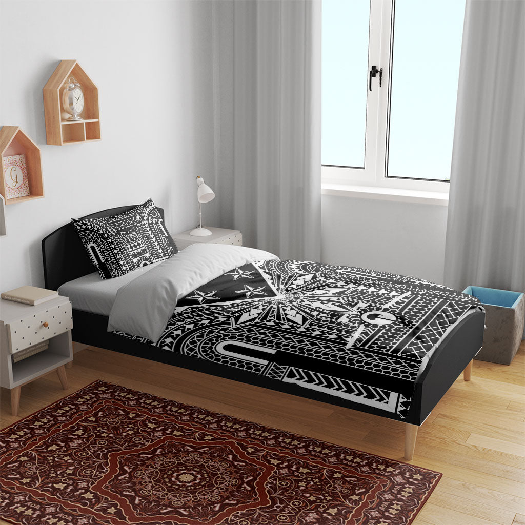 Black Philippines Sun Star Bedding Set Igorot Tribal Inspiration LT05 - Polynesian Pride