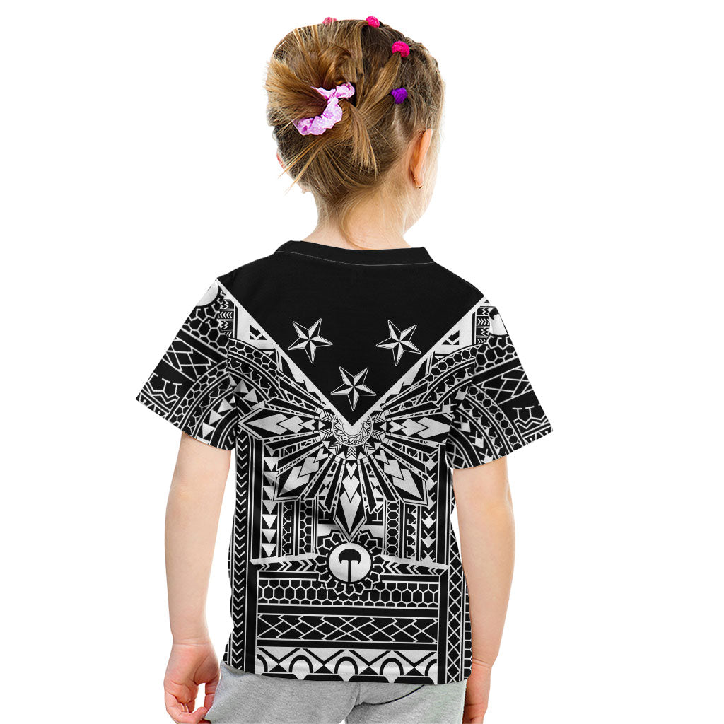 Black Philippines Sun Star Kid T Shirt Igorot Tribal Inspiration LT05 - Polynesian Pride