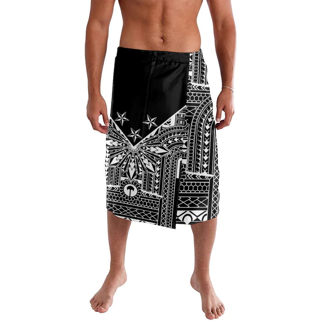 Black Philippines Sun Star Lavalava Igorot Tribal Inspiration LT05 Black - Polynesian Pride