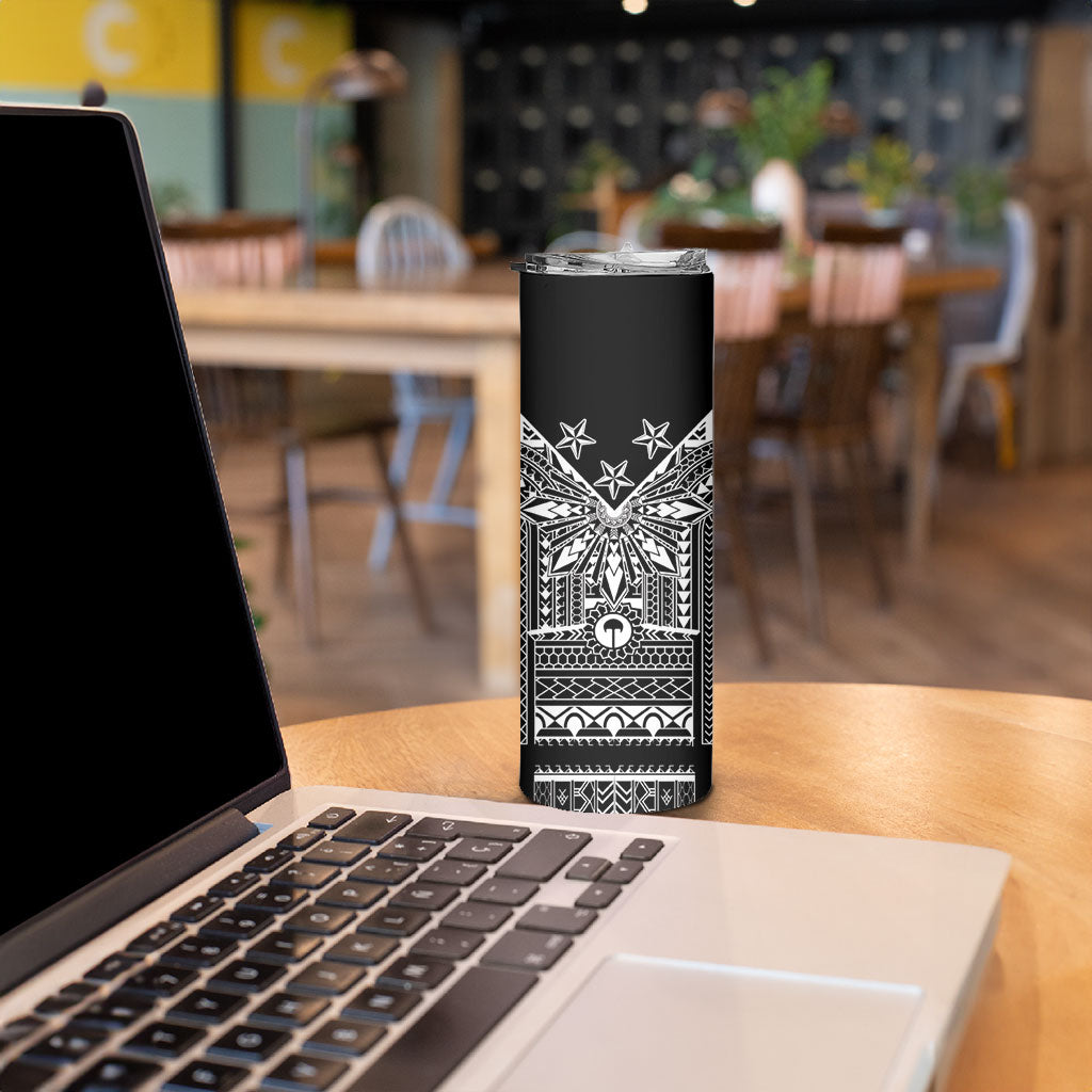 Black Philippines Sun Star Skinny Tumbler Igorot Tribal Inspiration LT05 - Polynesian Pride