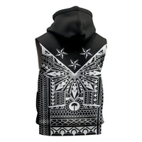 Black Philippines Sun Star Sleeveless Zip Hoodie Igorot Tribal Inspiration LT05 - Polynesian Pride