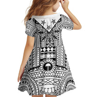 White Philippines Sun Star Family Matching Long Sleeve Bodycon Dress and Hawaiian Shirt Igorot Tribal Inspiration LT05 - Polynesian Pride