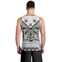 White Philippines Sun Star Men Tank Top Igorot Tribal Inspiration LT05 - Polynesian Pride