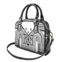 White Philippines Sun Star Shoulder Handbag Igorot Tribal Inspiration LT05 - Polynesian Pride