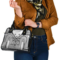 White Philippines Sun Star Shoulder Handbag Igorot Tribal Inspiration LT05 - Polynesian Pride