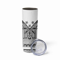 White Philippines Sun Star Skinny Tumbler Igorot Tribal Inspiration LT05 - Polynesian Pride