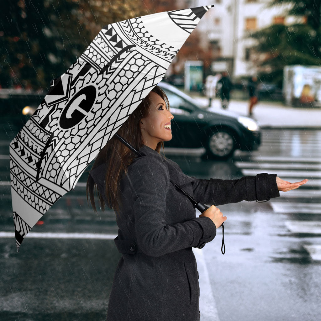 White Philippines Sun Star Umbrella Igorot Tribal Inspiration LT05 - Polynesian Pride