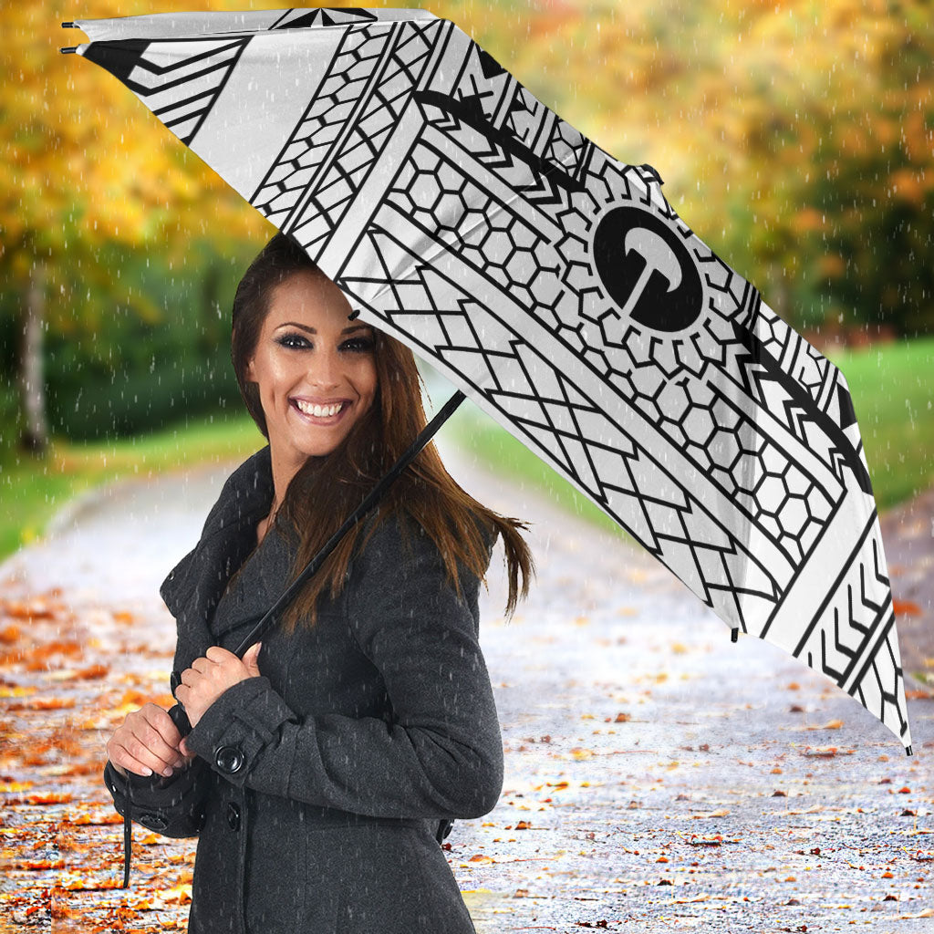 White Philippines Sun Star Umbrella Igorot Tribal Inspiration LT05 - Polynesian Pride