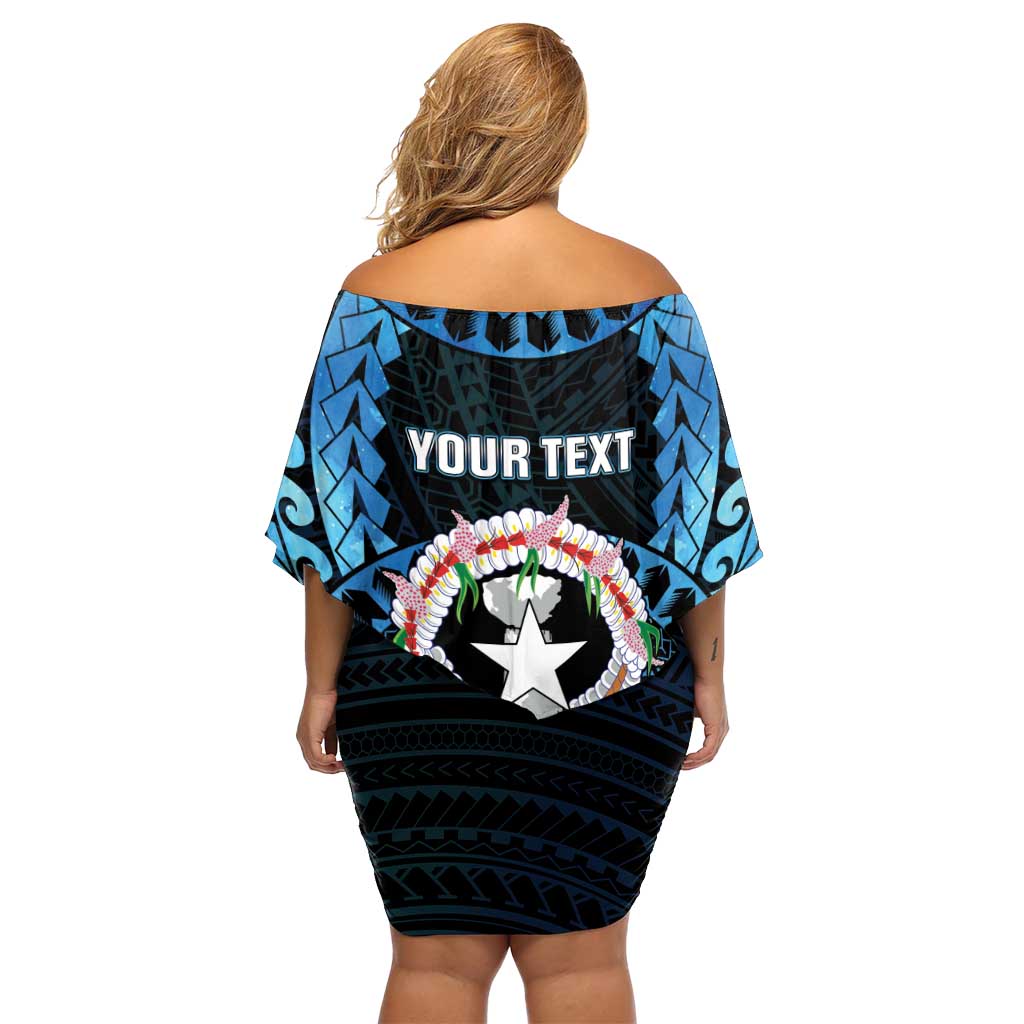 Personalized Northern Mariana Islands 78th Liberation Day Off Shoulder Short Dress LT05 - Polynesian Pride