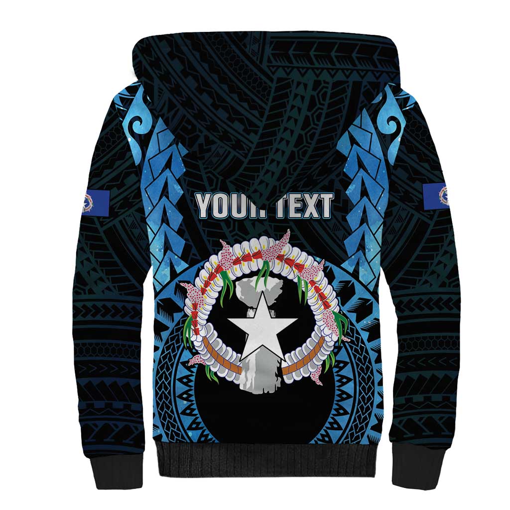 Personalized Northern Mariana Islands 78th Liberation Day Sherpa Hoodie LT05 - Polynesian Pride