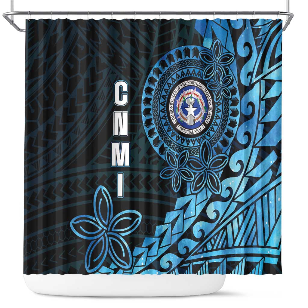 Northern Mariana Islands 78th Liberation Day Shower Curtain LT05 Blue - Polynesian Pride