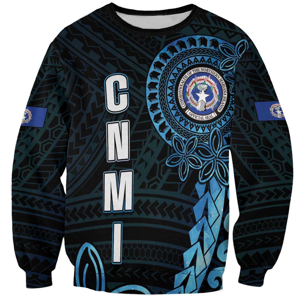 Personalized Northern Mariana Islands 78th Liberation Day Sweatshirt LT05 Unisex Blue - Polynesian Pride