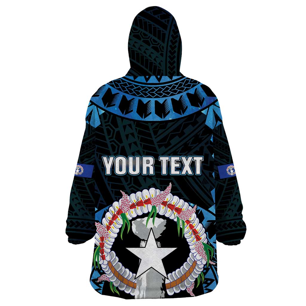 Personalized Northern Mariana Islands 78th Liberation Day Wearable Blanket Hoodie LT05 - Polynesian Pride