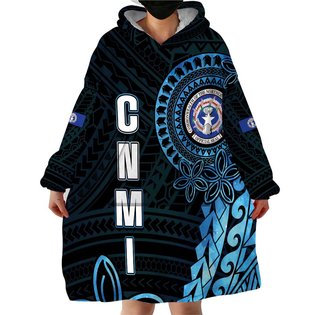 Personalized Northern Mariana Islands 78th Liberation Day Wearable Blanket Hoodie LT05 - Polynesian Pride
