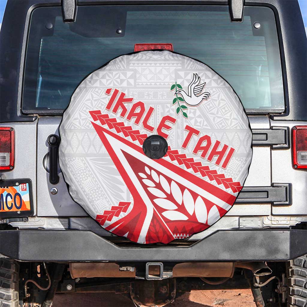 Tonga Rugby 2024 Pacific Spare Tire Cover Go Ikale Tahi LT05 White - Polynesian Pride