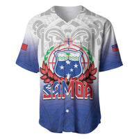 Custom Samoa Rugby 2024 Pacific Baseball Jersey Go Manu Samoa LT05 Blue - Polynesian Pride