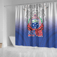 Samoa Rugby 2024 Pacific Shower Curtain Go Manu Samoa