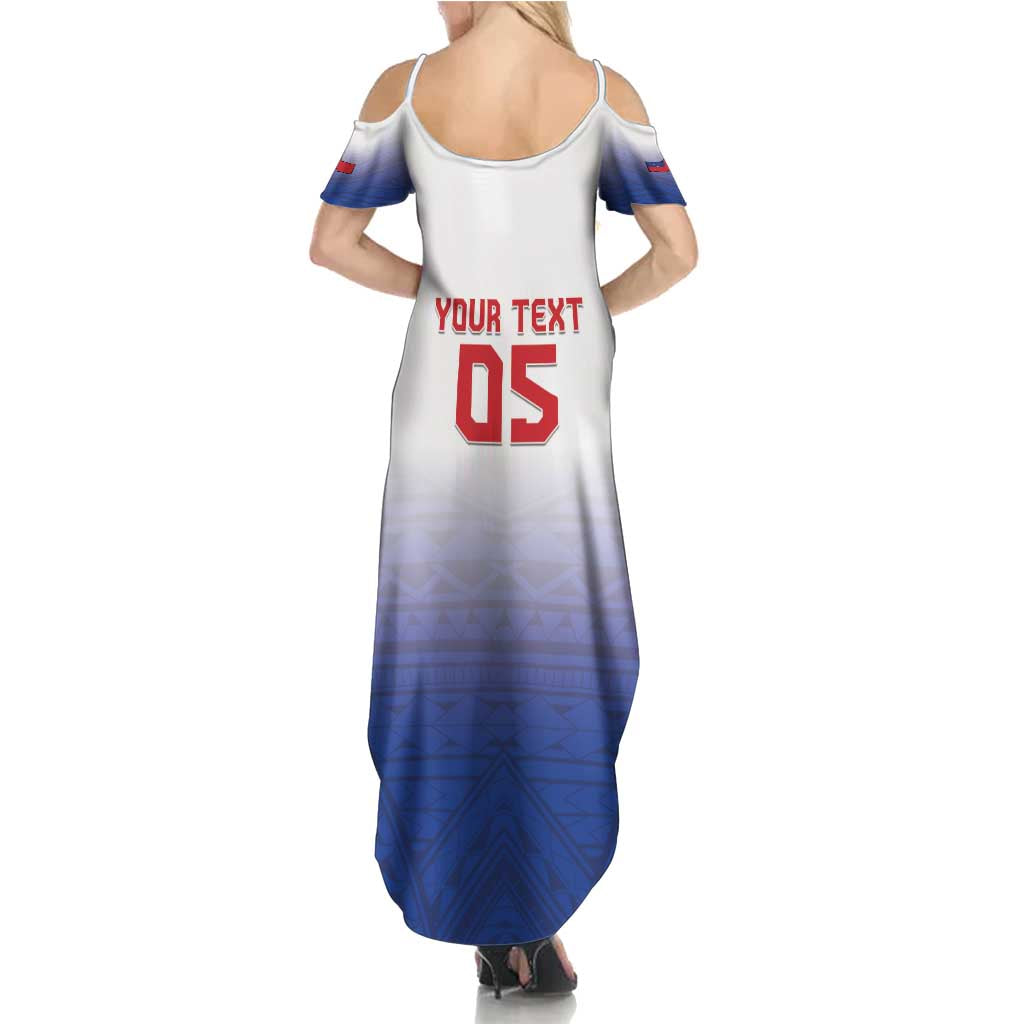 Custom Samoa Rugby 2024 Pacific Summer Maxi Dress Go Manu Samoa LT05 - Polynesian Pride
