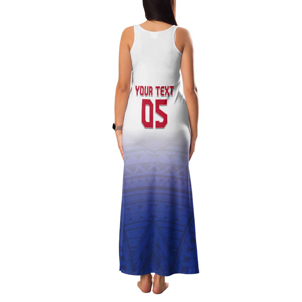 Custom Samoa Rugby 2024 Pacific Tank Maxi Dress Go Manu Samoa LT05 - Polynesian Pride